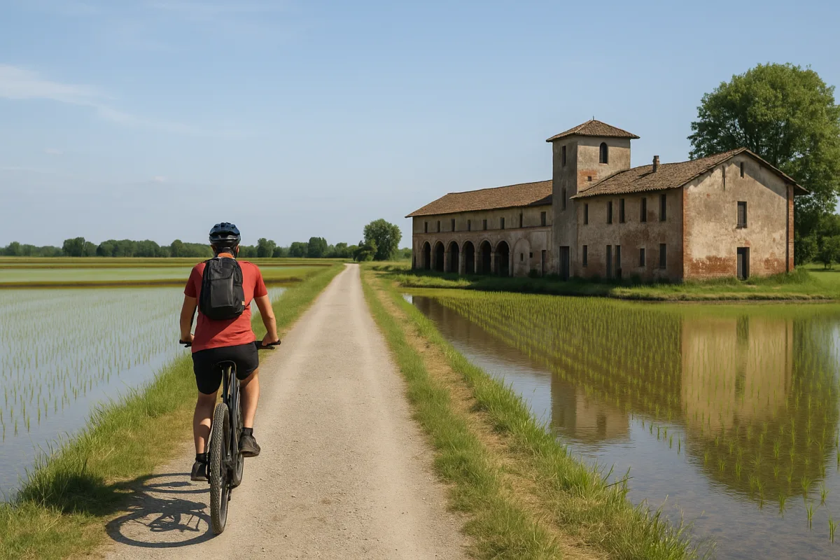 Percorsi in bici tra risaie e cascine della Lomellina: il tracciato perfetto per una giornata senza traffico