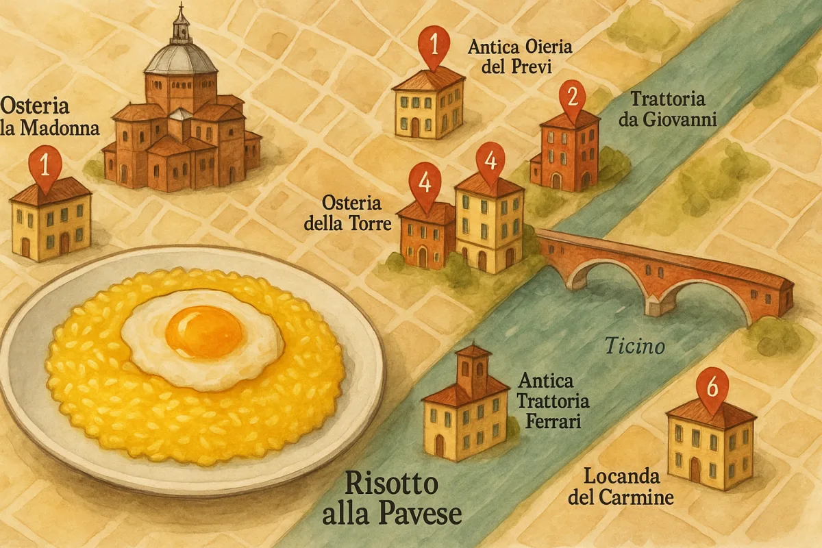 Dove mangiare risotto alla pavese nei ristoranti tradizionali: la mappa degli indirizzi da veri local